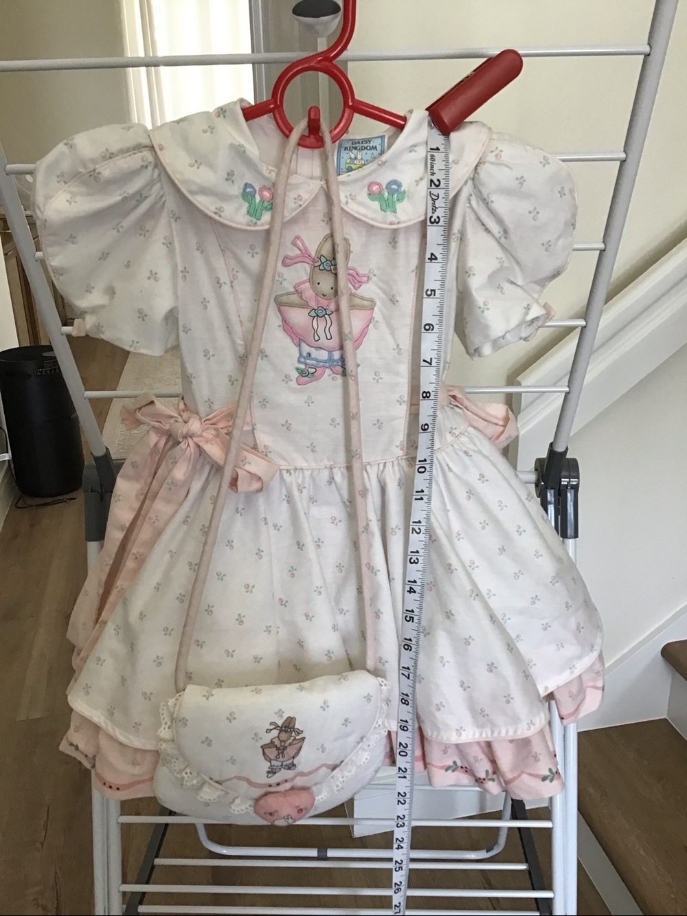 Vintage 1990s Daisy Kingdom toddler dress with Matching Bag - Picture 2 of 16